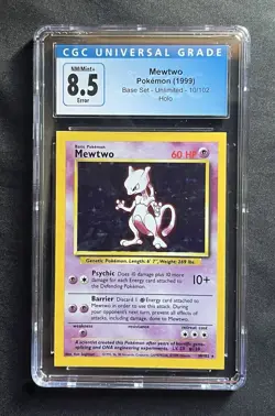 Pokemon Base Set Holo Square Cut Error Collection - CGC 8.5 - Image 4