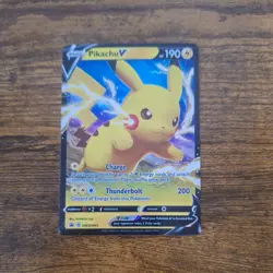 Pikachu V SWSH061 Holo 2021 Pokemon TCG Black Star Promo NM - Image 1