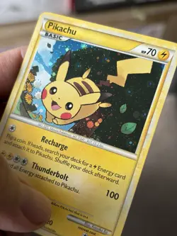 Pokemon Pikachu HGSS03 Promo Holo 2010 Basic 70 HP TCG Trading Card - Image 1
