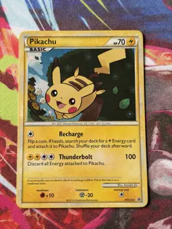 Pokemon Pikachu HGSS03 Promo Holo 2010 Basic 70 HP TCG Trading Card - Image 2