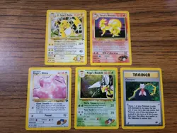 Lot of 5 Vintage Holo Pokemon Cards Gym Challenge Raichu, Ninetales, Ditto - Image 1
