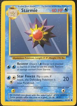 Starmie 064/102 Base Set Regular - Pokemon Card - Image 1