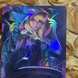 Spider Gwen HEROES Spider-Man GODDESS BLUE ACG Waifu GIRL Anime Foil Card - Image 2