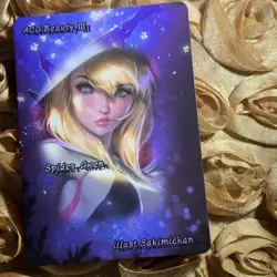 Spider Gwen HEROES Spider-Man GODDESS BLUE ACG Waifu GIRL Anime Foil Card - Image 4