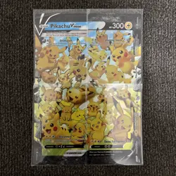 Pikachu V-Union [Set of 4] Celebrations Sword & Shield Promo Cards Holo Pokemon - Image 1