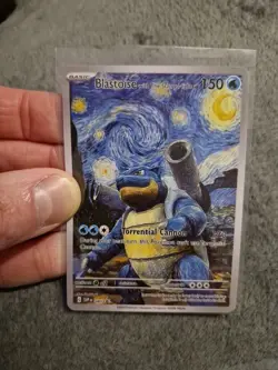 Blastoise Lugia Mewtwo Starry Night Art Card Bundle Display Set - Image 2