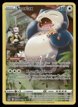 Pokemon Cards Snorlax TG10/TG30 Lost Origin Trainer Gallery Holo NM - Image 1