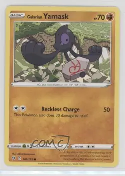 Galarian Yamask Pokemon Sword & Shield Rebel Clash #101 - Image 1