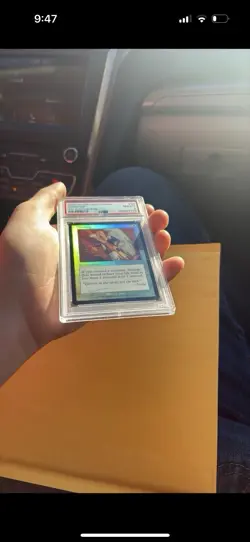 Magic The Gathering PSA 8 Graded Worship 2001 7th Edition Foil - Image 1