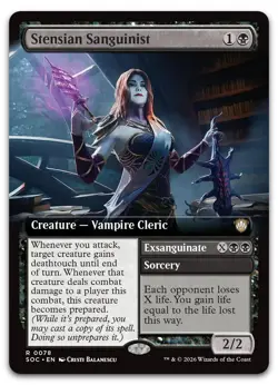 Stensian Sanguinist (Extended Art) #78 NM Commander: Secrets of Strixhaven - Image 1