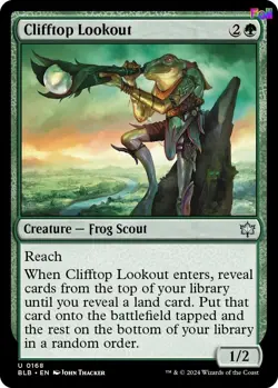 MTG Foil Clifftop Lookout 168 Bloomburrow Magic - Image 1