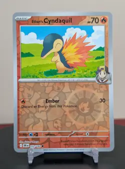 Pokemon Ethan's Cyndaquil #032/182 English DRI Destined Rivals Reverse Holo - Image 1