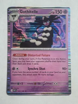 Gothitelle 043/086 Holo Rare SV: White Flare Pokemon Holo Near Mint - Image 1