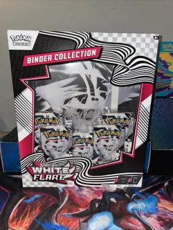 Pokemon Scarlet & Violet White Flare Reshiram Binder Collection Box - Image 1