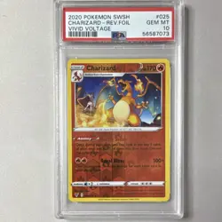 Pokemon Vivid Voltage Charizard 025/185 Rare Reverse Holo PSA 10 - Image 1