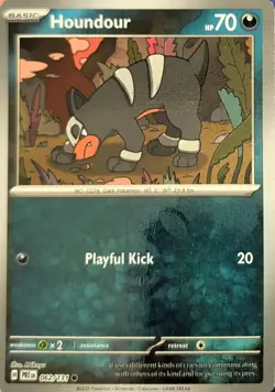Houndour (Master Ball Pattern) 062/131 SV: Prismatic Evolutions Pokemon NM - Image 1