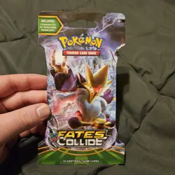BRAND NEW Pokemon XY Fates Collide M Alakazam Blister Booster Pack Sealed - Image 1