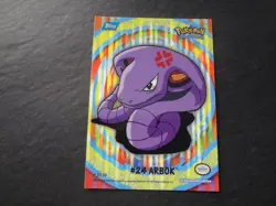 2000 Topps Pokemon Stick On #4 24 Arbok Series 2 Chase TV Animation Sticker - Image 1