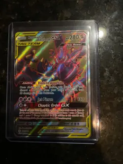 Pokemon Naganadel & Guzzlord GX 223/236 Sm-Cosmic Eclipse Ultra Rare Full Art M - Image 1