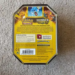 Pokemon TCG Hidden Fates Tin Gyarados GX Factory Sealed SHIPS TODAY! - Image 2