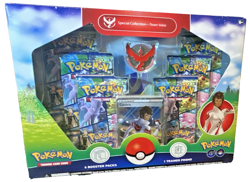 Pokemon GO Special Collection Team Valor Candela Promo Card 6 Booster Packs Pin - Image 1