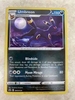 Umbreon - SWSH129 - Pokemon Sword & Shield Black Star Promo Card NM - Image 3