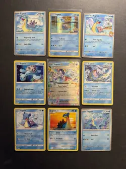 9 Lapras ex Pokemon Card Collection Reverse Holo Rare Nintendo SWSH SV PTCG A5 - Image 1