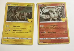 Reshiram and Zekrom Celebrations Holo NM Pokemon Cards Pokemon TCG - Image 1