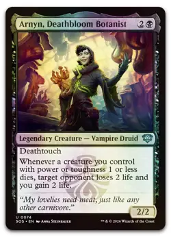 Arnyn, Deathbloom Botanist #74 (Foil) (NM) Secrets of Strixhaven SOS Magic MTG - Image 1
