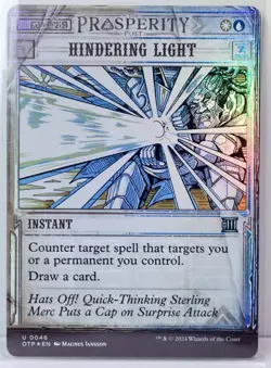 Hindering Light [New, NM] *Foil* Showcase {Thunder Junction: Breaking News} - Image 1