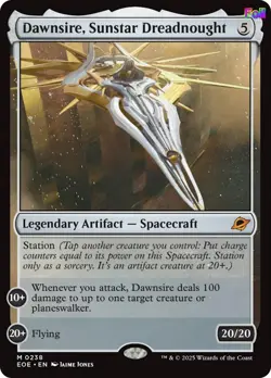 MTG Foil Dawnsire, Sunstar Dreadnought 238 Edge of Eternities Magic - Image 1
