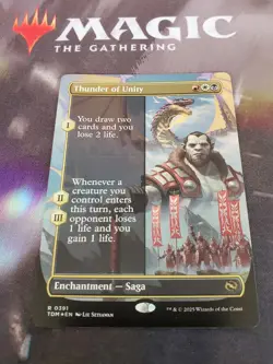 Mtg. Thunder of Unity. Foil Borderless. Tarkir: Dragonstorm. Pack Fresh - Image 1