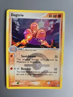 Dugtrio 22/112 EX Fire Red Leaf Green MP Pokemon RARE REVERSE HOLO Finescratches - Image 1