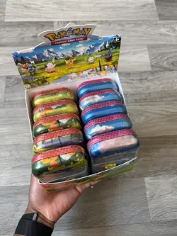 Pokemon TCG Ascended Heroes Mini Tins Sealed X10 In A Display Case Brand New - Image 4