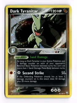 Pokemon 2004 Team Rocket Returns Dark Tyranitar Holo 20/109 VLP Deck Exclusive - Image 1