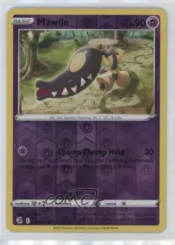 Mawile Reverse Foil Pokemon Sword & Shield Fusion Strike #119 - Image 1