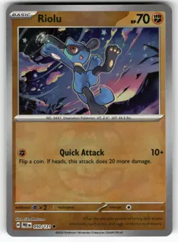 Riolu (Master Ball) 050/131 Common Prismatic Evolutions Pokemon Near Mint - Image 1