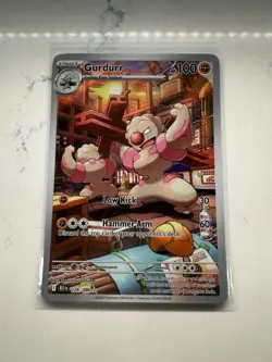 Pokemon TCG-Gurdurr 126/086 Illustration Rare Black Bolt NM/M Pack Fresh - Image 1