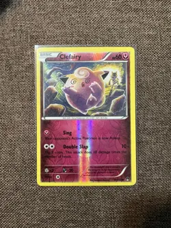 Pokemon Clefairy Common Reverse Holo Breakpoint 81/122 Basic HP 60 - Image 1
