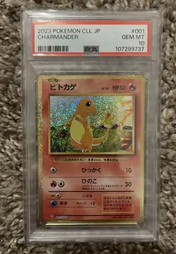 Pokemon Charmander 001/032 PSA 10 Holo Classic Charizard Japanese 2023 - Image 1