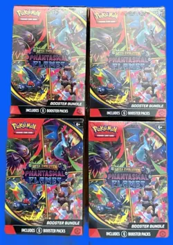 4 x Pokemon MEGA Evolution PHANTASMAL FLAMES Booster Bundle NEW 24 total bstrs - Image 1