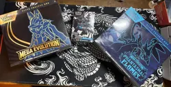 Mega Evolution Lucario & Phantasmal Flames ETB & Black Bolt SV Booster Bundle - Image 1