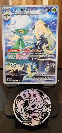 Cynthia's Roserade 184/182 - SV: Destined Rivals - Illustration Rare - Pokemon - Image 1