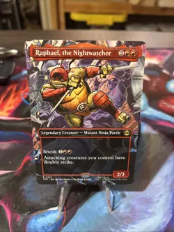 Raphael, the Nightwatcher Magic TMT Rare Legendary Creature Card 0213 Red 2026 - Image 1