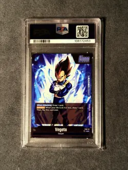 Vegeta FS02-01 Premium Card Collection Dragon Ball Fusion World PSA 10 - Image 3
