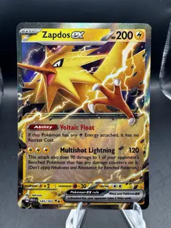 Pokemon ex & V Card Lot (11) Gholdengo UR, Zapdos ex, Crobat V, 151 Full Art IR - Image 5