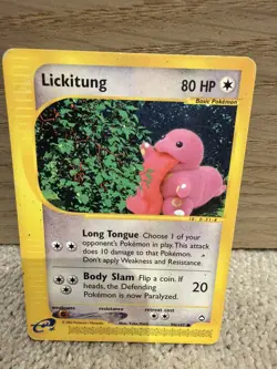 LICKITUNG 90/147 POKEMON CARD (AQUAPOLIS SET) - Image 1