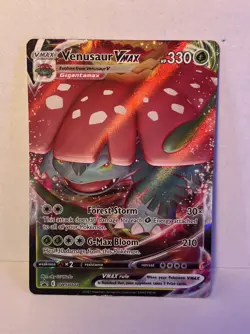 Pokemon TCG Venusaur VMAX SWSH102 Black Star Promo Card - Image 1