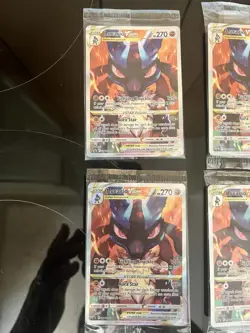 2023 Lucario VSTAR SWSH291 Crown Zenith ETB Promo Card SEALED Lot Of 4 NM - Image 2