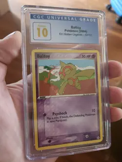 (POP 1) CGC 10 PRISTINE Pokemon EX Hidden Legends 52/101 Baltoy Card 2004 - Image 1